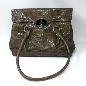 Jennifer Lopez Snake Reptile Embossed Tote Handbag